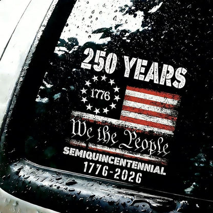 USA 250th Anniversary Decal 1776-2026