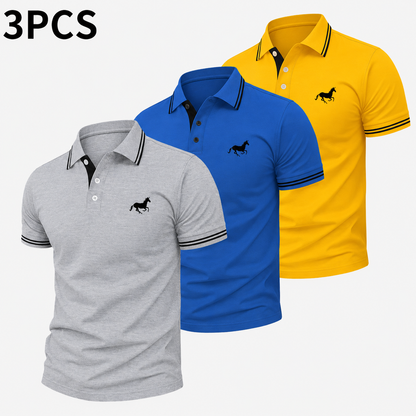 👔 3-Pack Men's Casual Polo Shirts