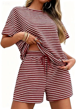 ✨ Oversized Striped 2-Piece Lounge Set