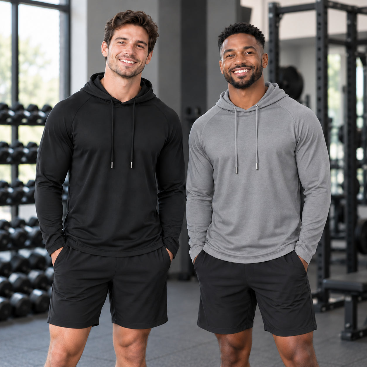 Men’s 2-Pack Breathable Lightweight Casual Hoodies