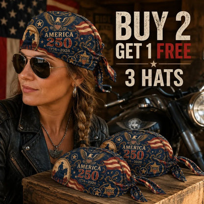 ⚡️Independence Day 49% OFF- 🏍️ America 250 Cycling Pirate Hat / Biker Headwrap