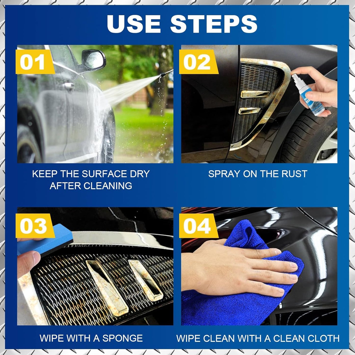 Pro-Grade Car Rust Remover &amp; Iron Powder Dissolver