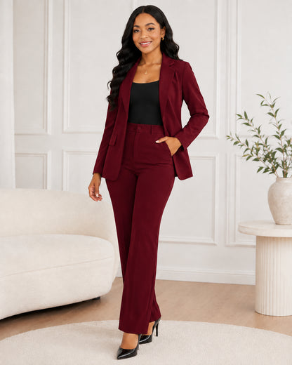 Women’s Stretch Two-Piece Suit Set