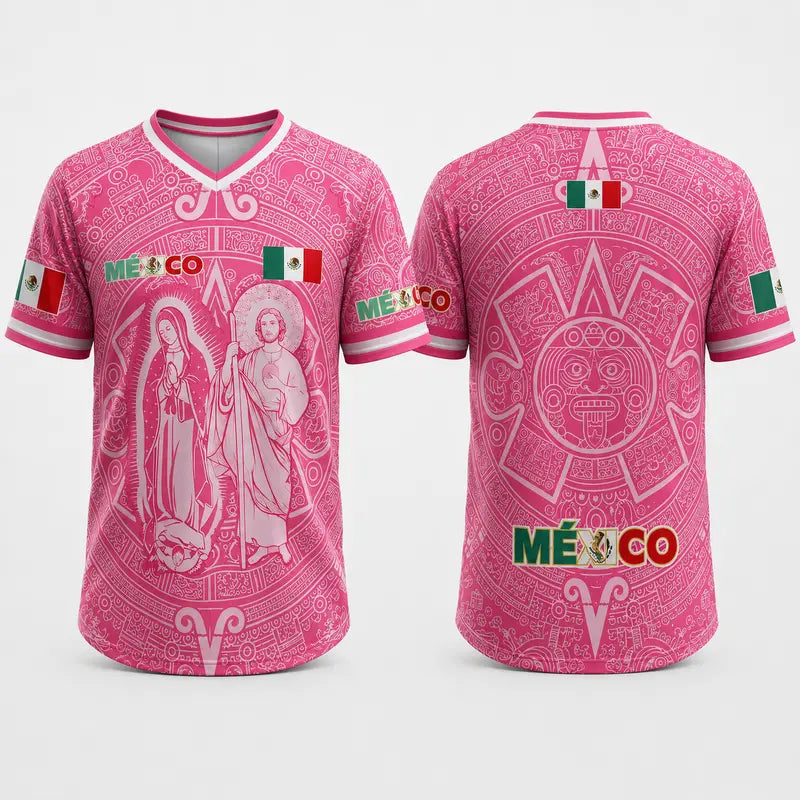 🎉Light Pink Virgencita & San Juditas Mexico 2026 Soccer Jersey