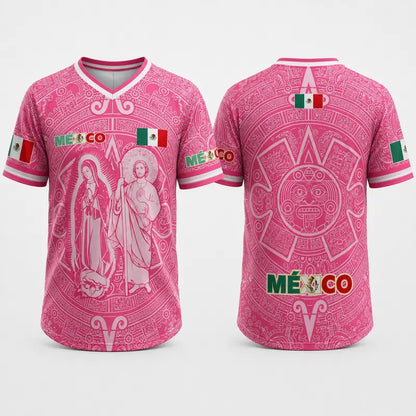 🎉Light Pink Virgencita & San Juditas Mexico 2026 Soccer Jersey