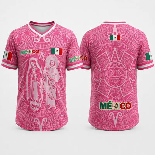 🎉Light Pink Virgencita & San Juditas Mexico 2026 Soccer Jersey
