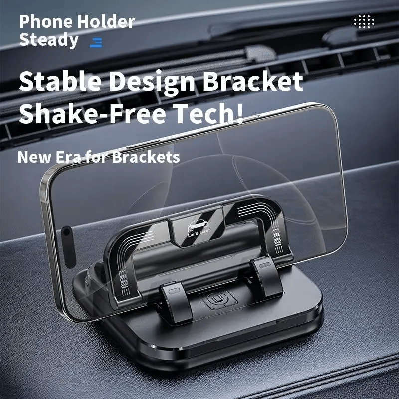 🔥360° Rotating Anti-Shake Car Phone Holder – Universal Dashboard Mount for Hands-Free Navigation