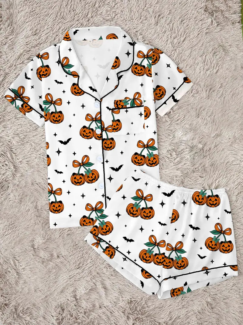Cute & Cozy Halloween Pumpkin Pajama Set
