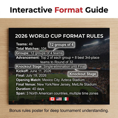 ultimate-2026-soccer-fan-wall-chart-kit-group-stage-knockout-posters-23-6-x-35-4-marker-pen-mounting-strips-included-5804