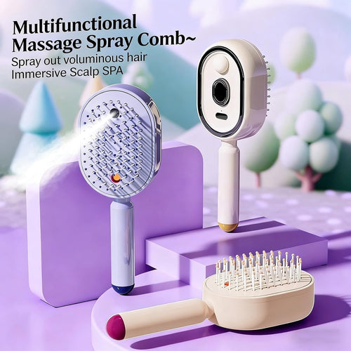🔥 3-in-1 Electric Spray Massage & Self-Cleaning Brush