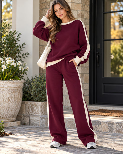 Women's Cozy Fleece 2-Piece Sweatsuit Set