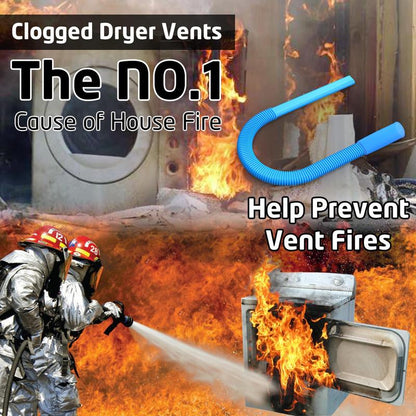 🛡️ Fire-Prevention Dryer Vent Cleaner Kit: Deep Cleaning Lint Remover Vacuum Attachment Tool ✨