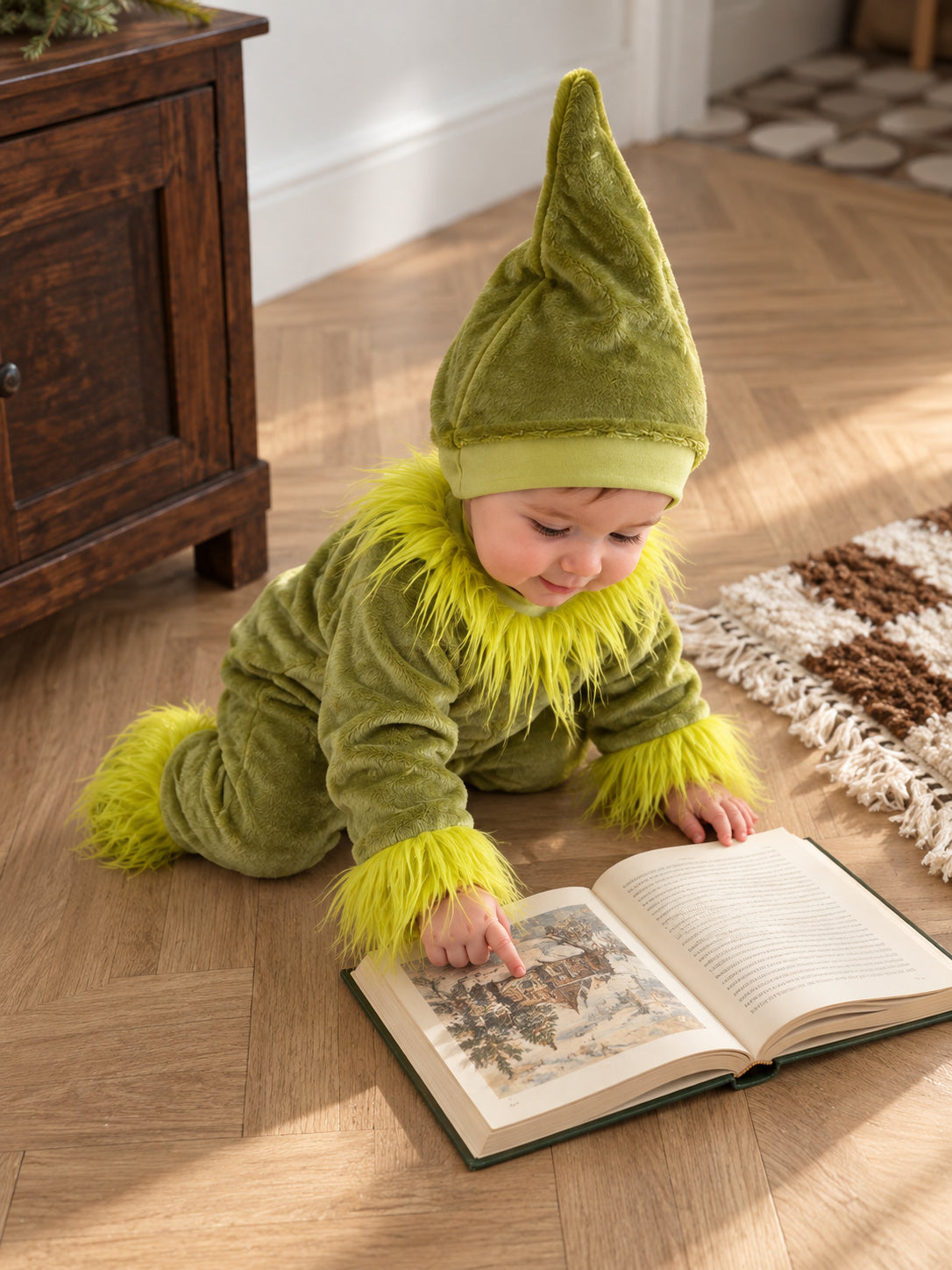 Baby’s Cozy Holiday Costume Set