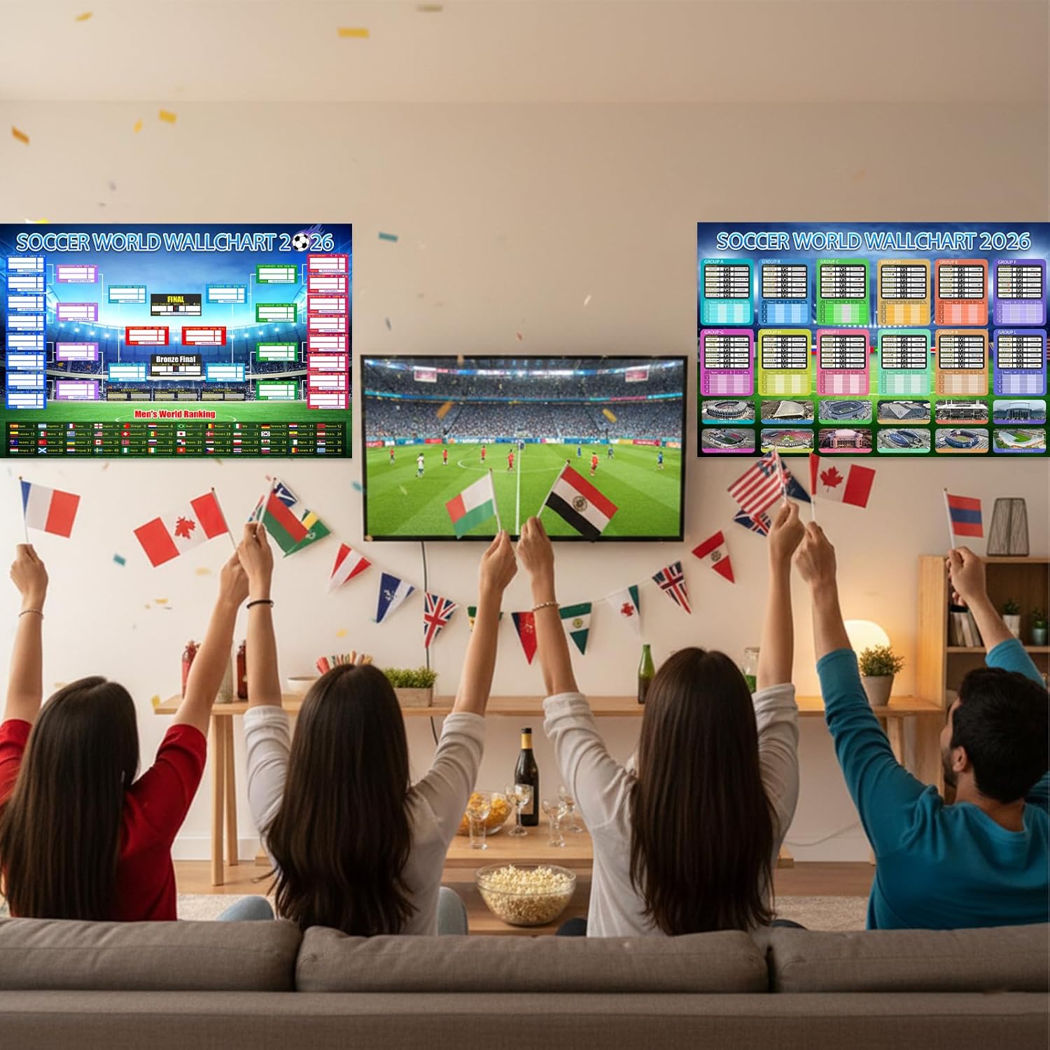 ultimate-2026-soccer-fan-wall-chart-kit-group-stage-knockout-posters-23-6-x-35-4-marker-pen-mounting-strips-included-5804