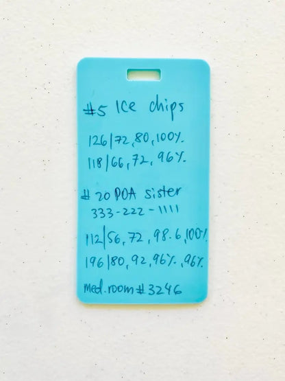 Reusable Erasable Badge Notes: Dual-Sided, Fade-Proof Nursing Pocket Notepad! 🩺✨