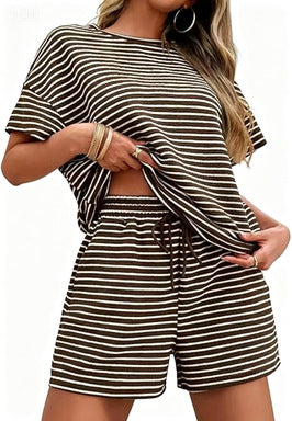 ✨ Oversized Striped 2-Piece Lounge Set