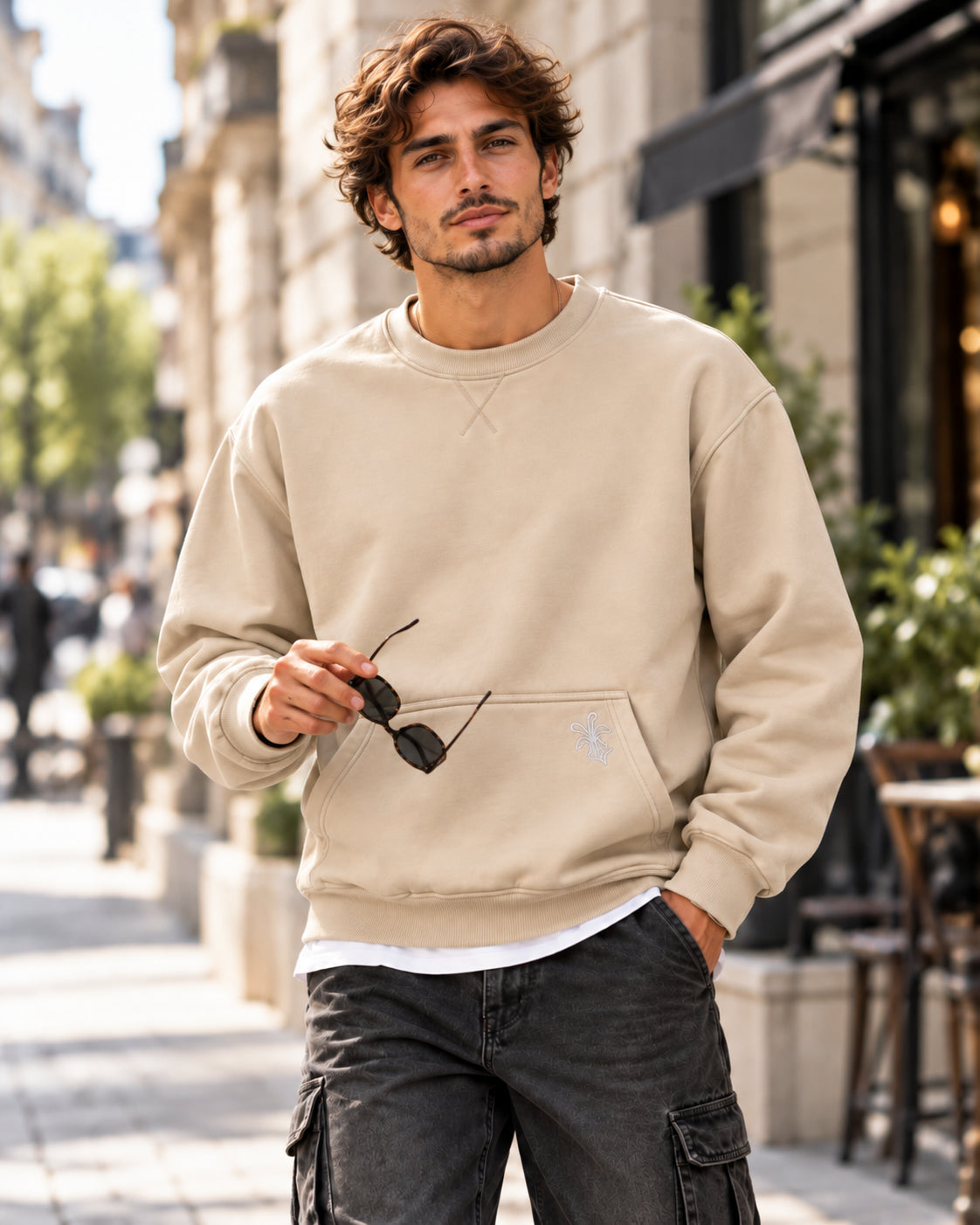 Men's Vintage Washed Fleece Sweatshirt