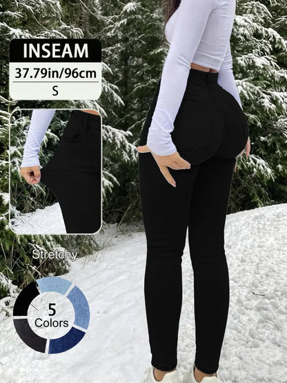 High-Waist Curve-Flattering Slim Jeans