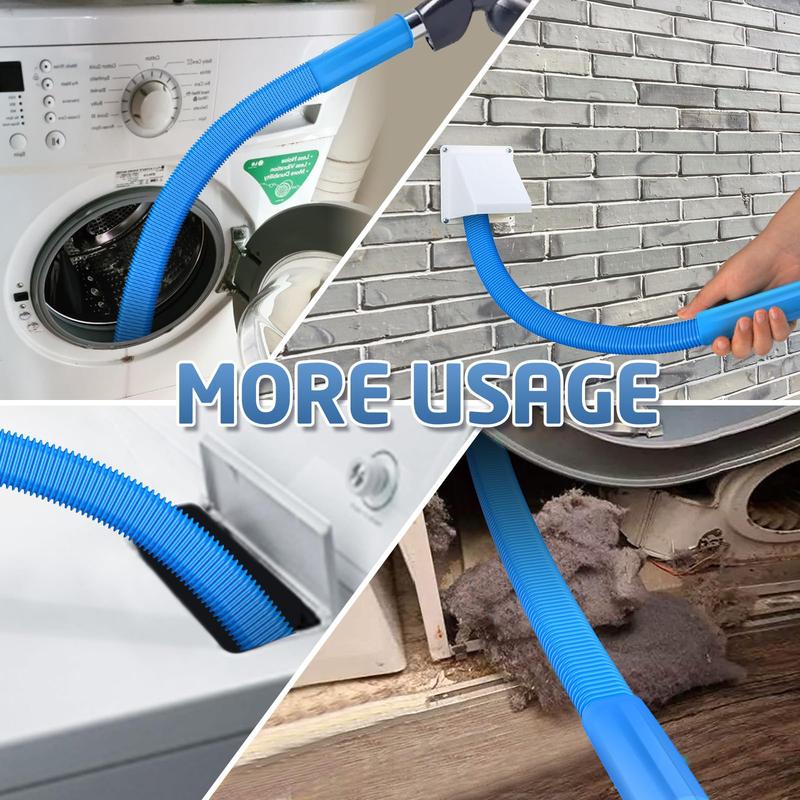 🛡️ Fire-Prevention Dryer Vent Cleaner Kit: Deep Cleaning Lint Remover Vacuum Attachment Tool ✨