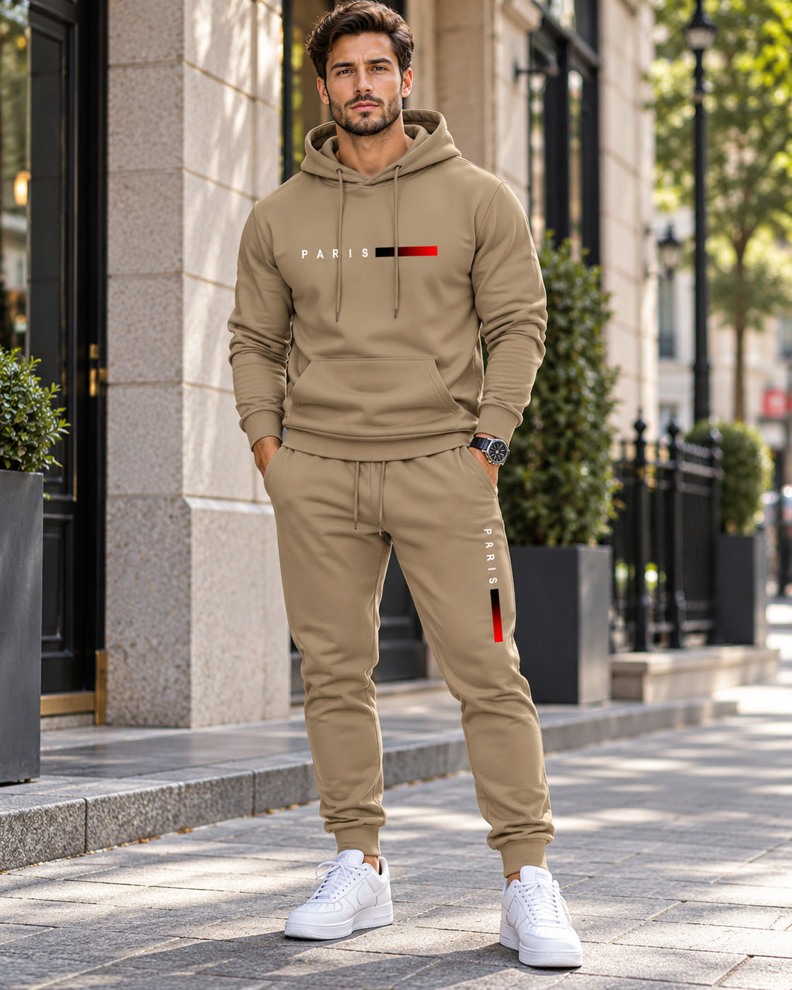 Men's Casual Hoodie and Jogger Pants Set