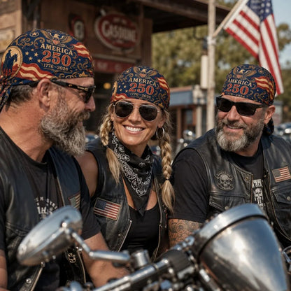 ⚡️Independence Day 49% OFF- 🏍️ America 250 Cycling Pirate Hat / Biker Headwrap