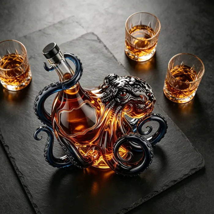 Octopus Black Spiced Rum Collector's Bottle