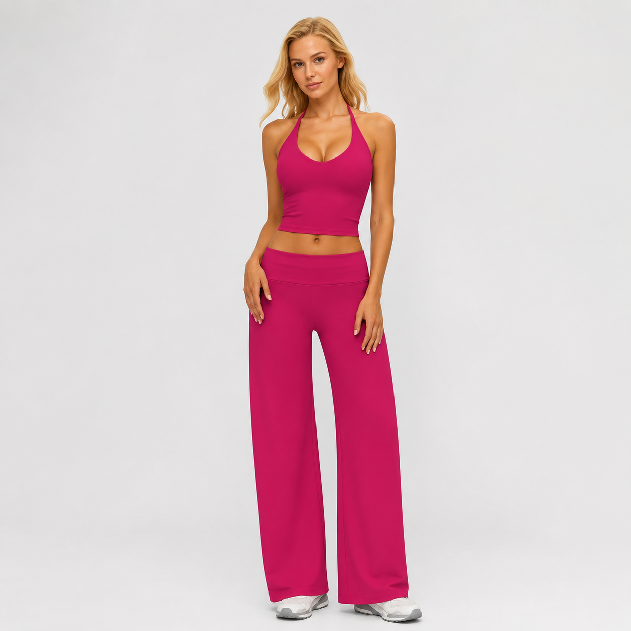 Women’s Sculpt & Flow Halter Flare Active Set