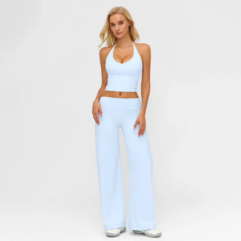Women’s Sculpt & Flow Halter Flare Active Set