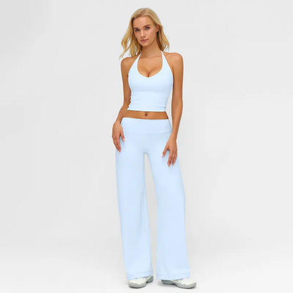 Women’s Sculpt & Flow Halter Flare Active Set