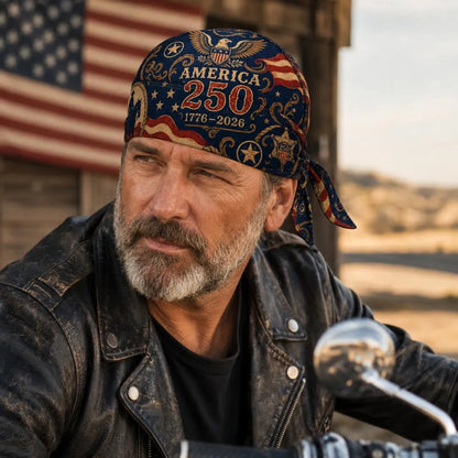 ⚡️Independence Day 49% OFF- 🏍️ America 250 Cycling Pirate Hat / Biker Headwrap
