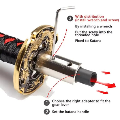 🔪Katana Gear Shift Knob – Transform Your Drive Into a Samurai Experience
