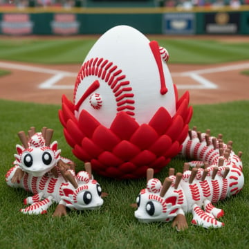 ⚾ Flexi Baseball Dragons & Egg: Winged Dragon Fidget Toy