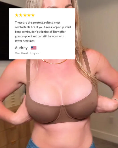 👙 Seamless Underwire Balconette Bra | Comfortable Lift & Support