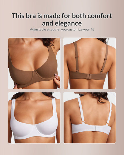 👙 Seamless Underwire Balconette Bra | Comfortable Lift & Support