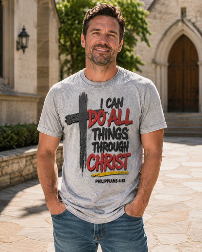 ✝️Men’s Philippians 4:13 Faith Tee