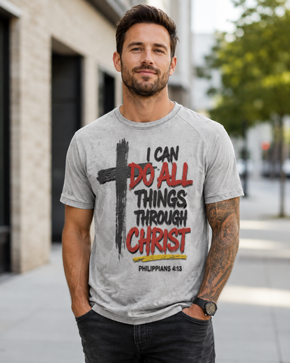 ✝️Men’s Philippians 4:13 Faith Tee