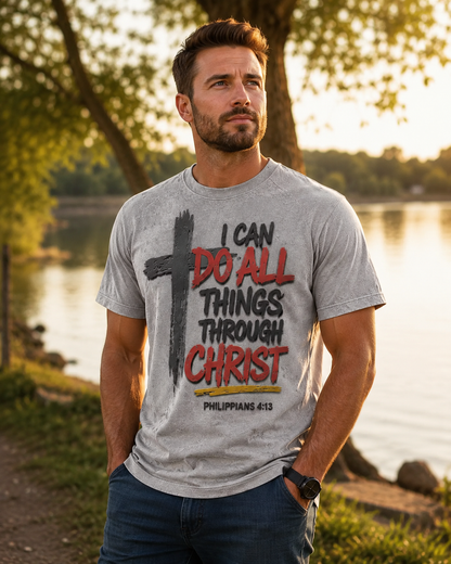 ✝️Men’s Philippians 4:13 Faith Tee