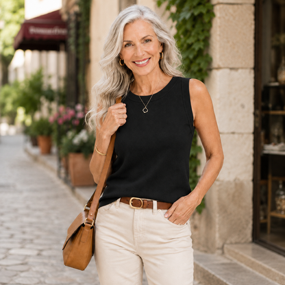 Women’s Wool Sleeveless Sweater Tank Top