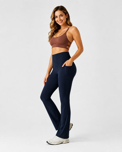 High-Waisted Lift & Contour Flare Leggings with Pockets