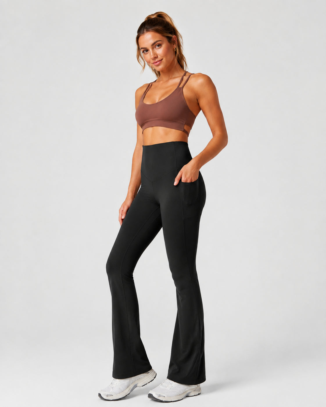High-Waisted Lift & Contour Flare Leggings with Pockets