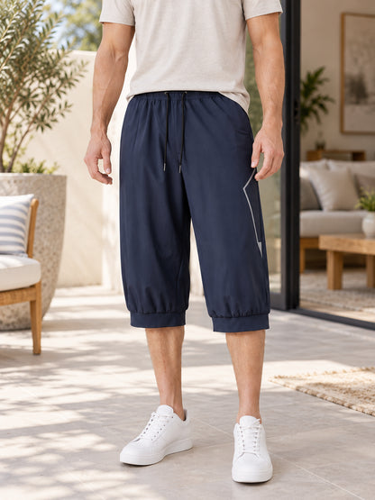 Men’s Breathable Tapered Capri Pants