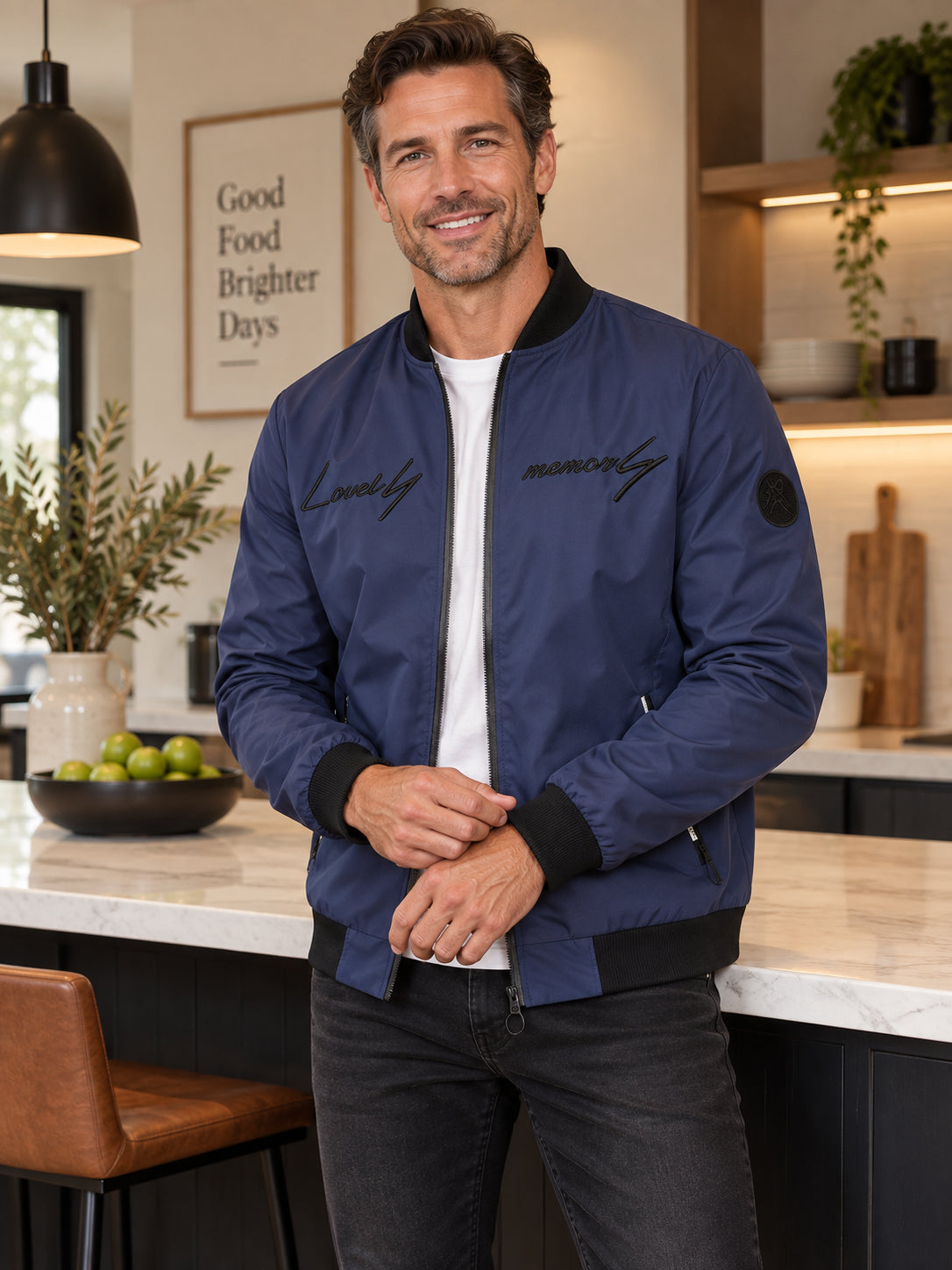 Men's Tactical Embroidered Bomber Jacket