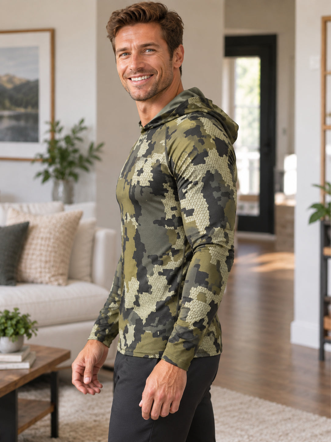 Men's Tactical Camo Sun Protection Hoodie