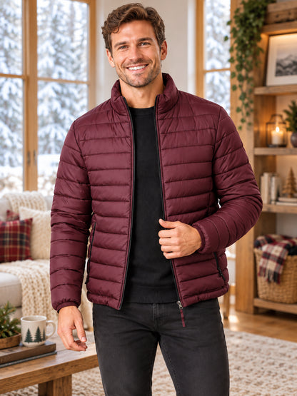Men's Ultralight Stand-Collar Packable Jacket