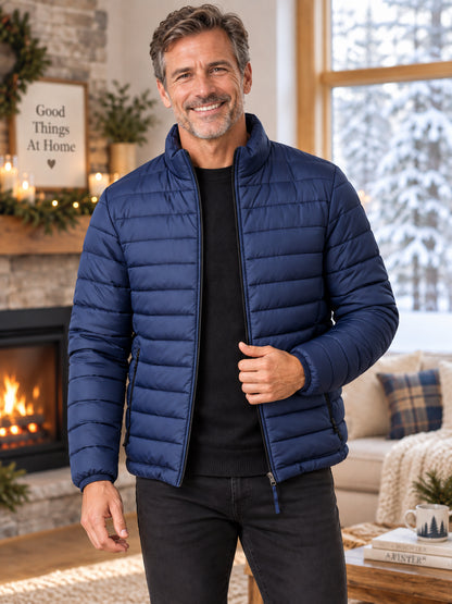 Men's Ultralight Stand-Collar Packable Jacket
