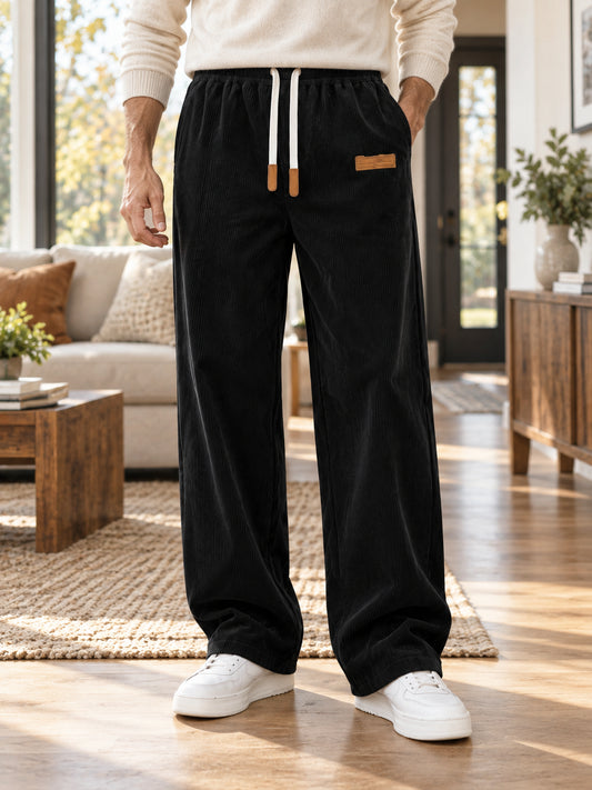 Men's Vintage Corduroy Loose Fit Trousers
