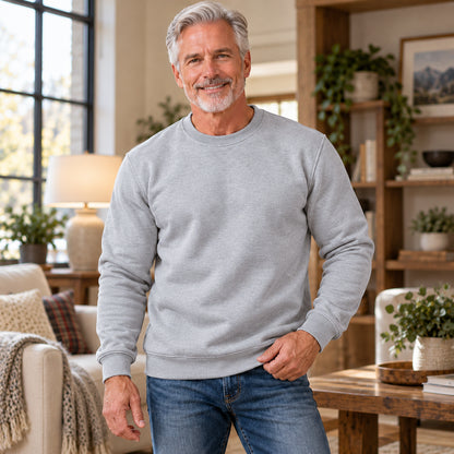 Men's Ultra-Warm Sherpa-Lined Fleece Sweatshirt
