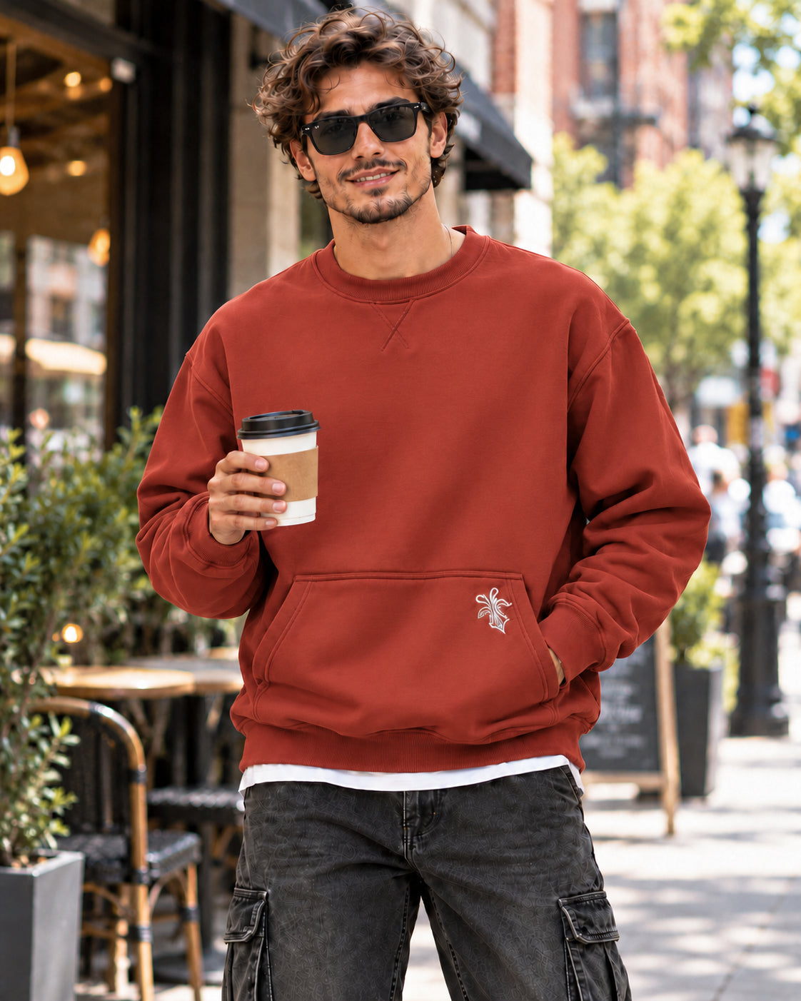 Men's Vintage Washed Fleece Sweatshirt