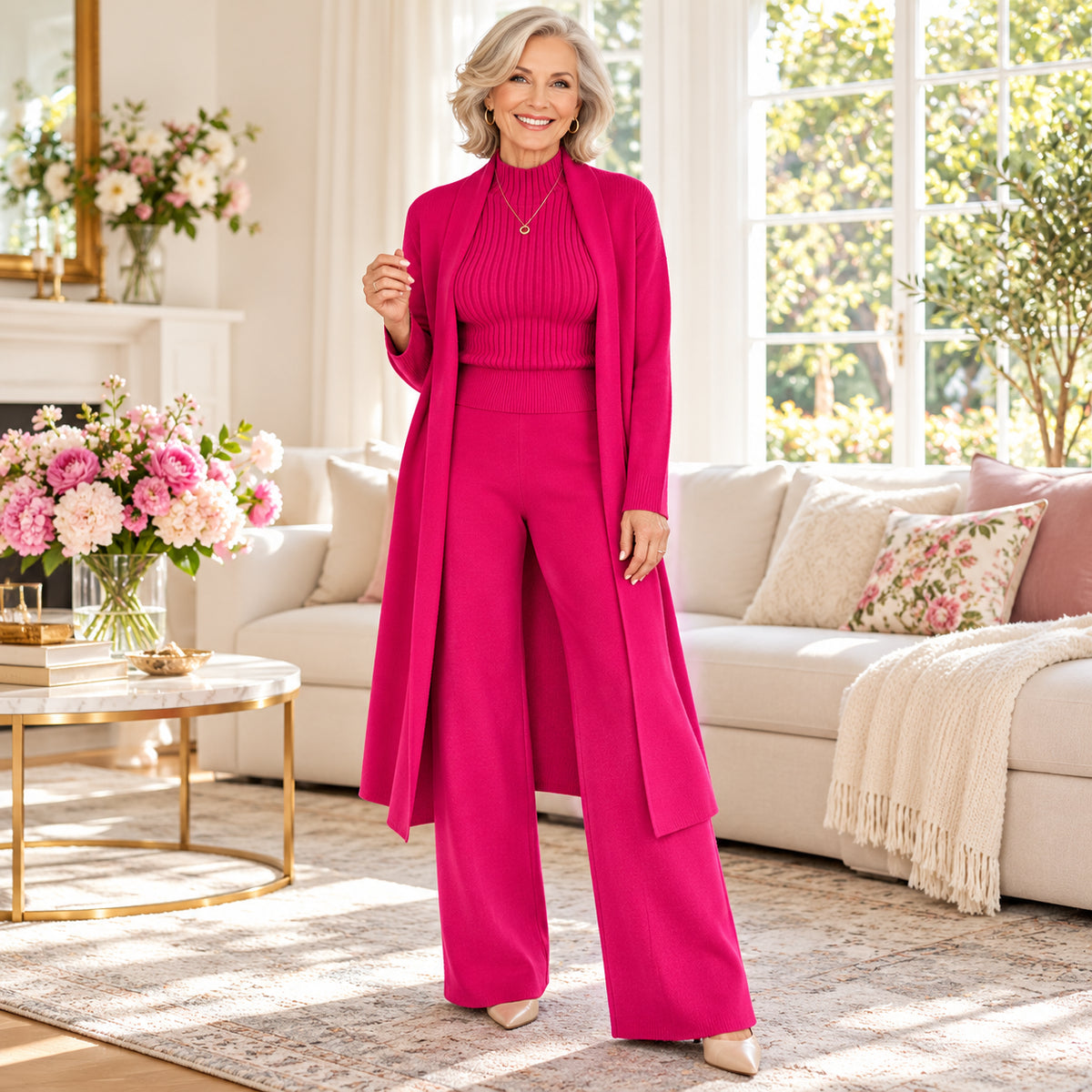 Women's Elegant Knit 3-Piece Set
