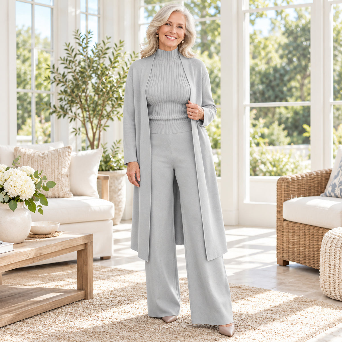 Women's Elegant Knit 3-Piece Set